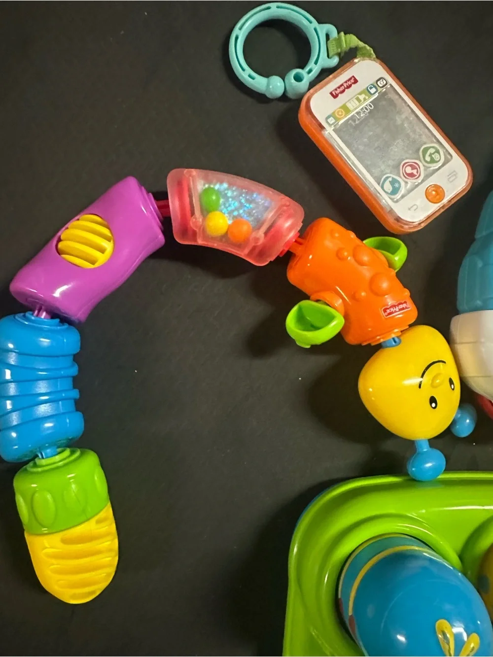 Fisher-Price Bright Blue, Green, Yellow, Purple and Orange Activity Toy Bundle